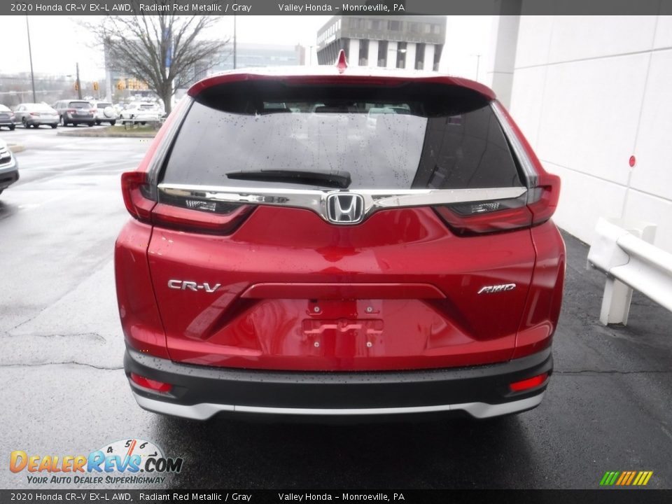 2020 Honda CR-V EX-L AWD Radiant Red Metallic / Gray Photo #9