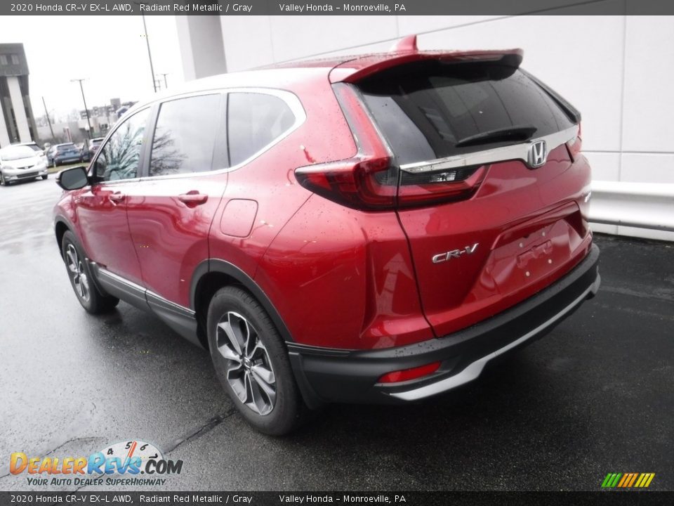 2020 Honda CR-V EX-L AWD Radiant Red Metallic / Gray Photo #10