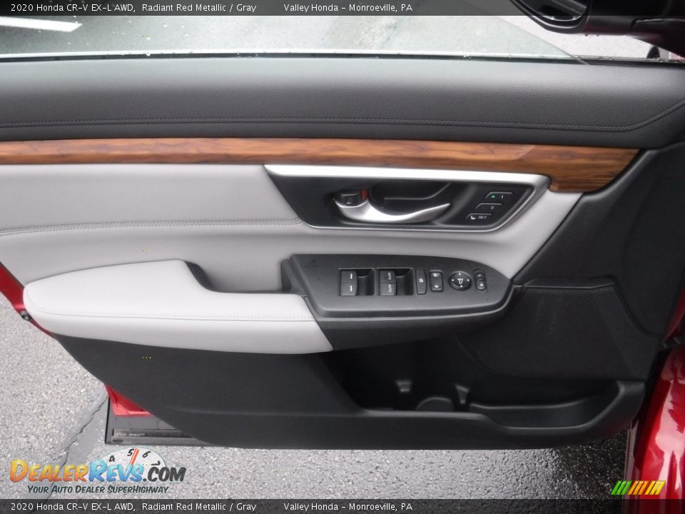 2020 Honda CR-V EX-L AWD Radiant Red Metallic / Gray Photo #12