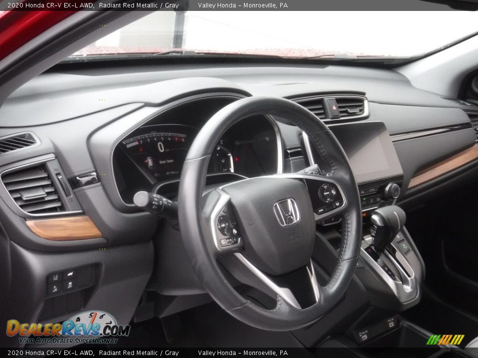2020 Honda CR-V EX-L AWD Radiant Red Metallic / Gray Photo #14