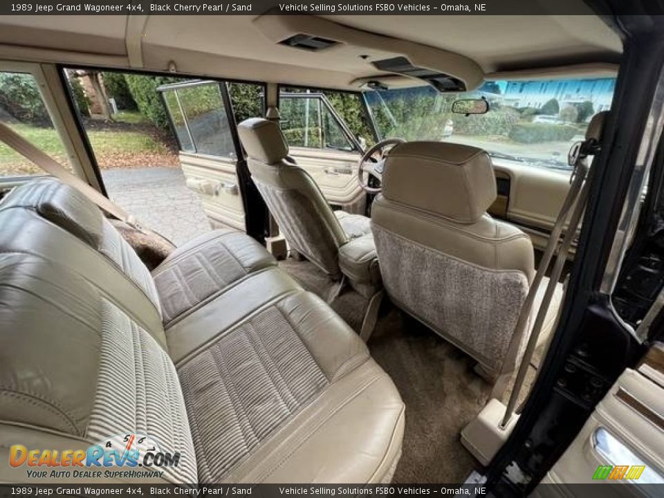Rear Seat of 1989 Jeep Grand Wagoneer 4x4 Photo #6
