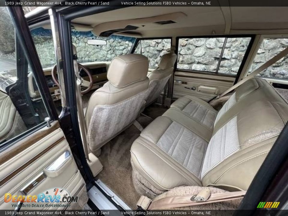 Rear Seat of 1989 Jeep Grand Wagoneer 4x4 Photo #7