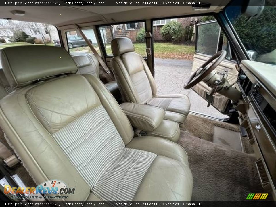 Sand Interior - 1989 Jeep Grand Wagoneer 4x4 Photo #8