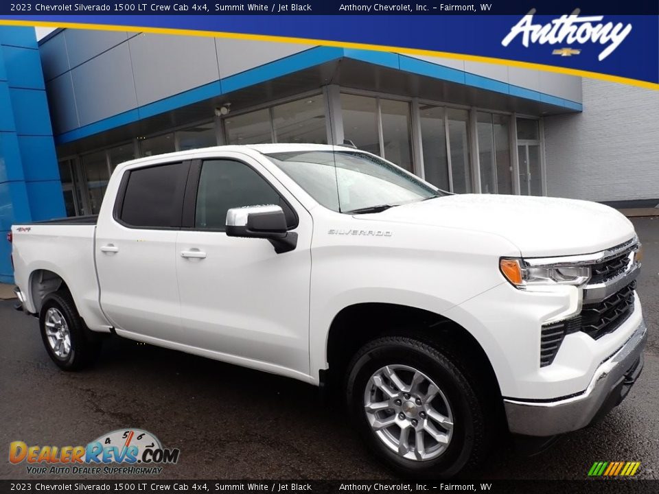 2023 Chevrolet Silverado 1500 LT Crew Cab 4x4 Summit White / Jet Black Photo #1