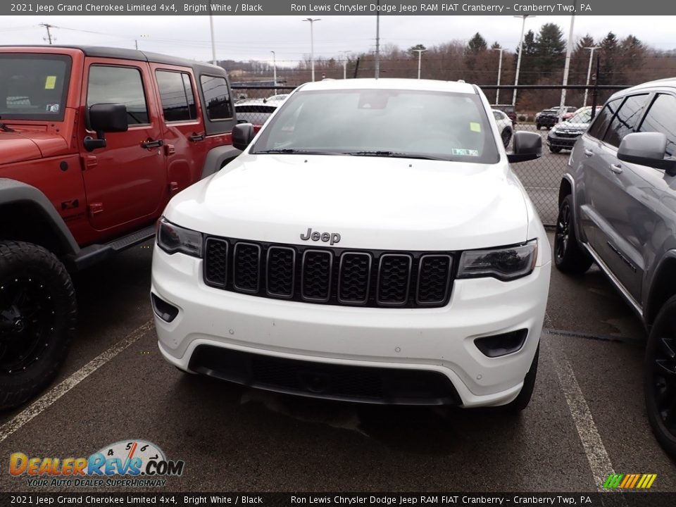 2021 Jeep Grand Cherokee Limited 4x4 Bright White / Black Photo #2