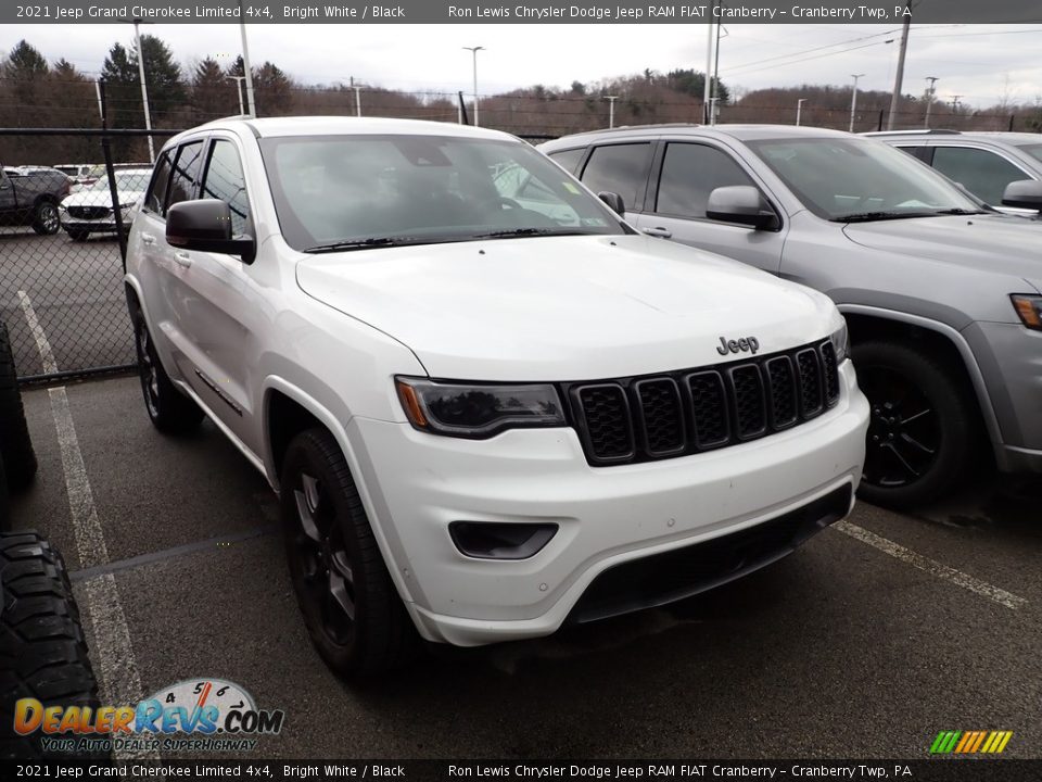 2021 Jeep Grand Cherokee Limited 4x4 Bright White / Black Photo #3