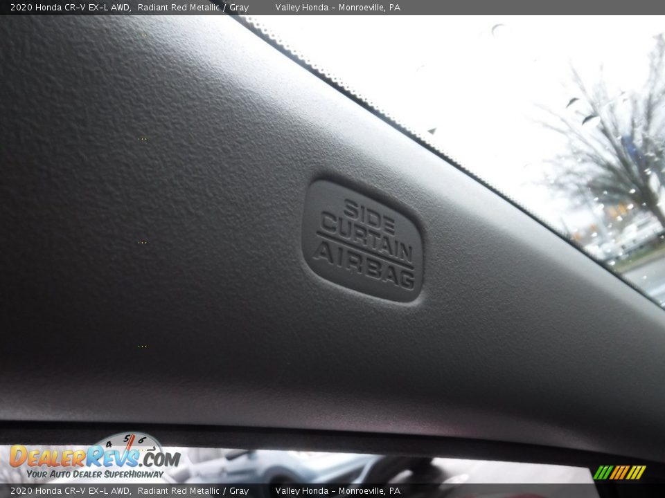 2020 Honda CR-V EX-L AWD Radiant Red Metallic / Gray Photo #24