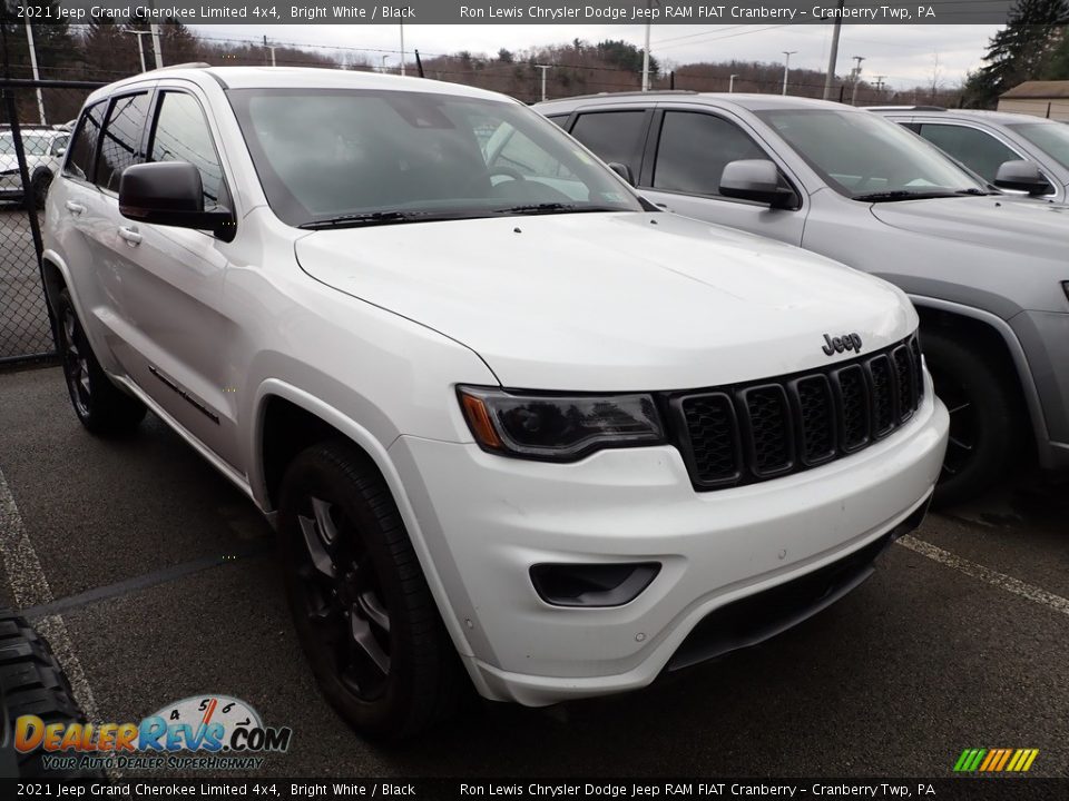 2021 Jeep Grand Cherokee Limited 4x4 Bright White / Black Photo #4