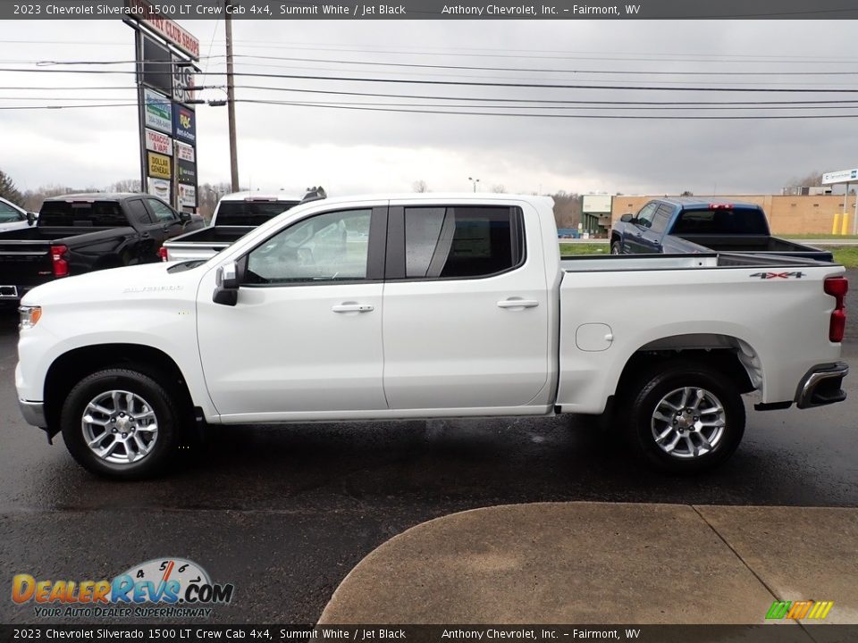 2023 Chevrolet Silverado 1500 LT Crew Cab 4x4 Summit White / Jet Black Photo #7
