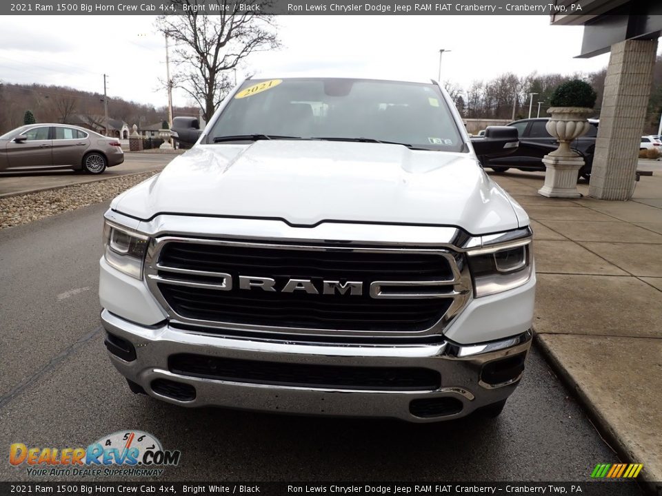 2021 Ram 1500 Big Horn Crew Cab 4x4 Bright White / Black Photo #3