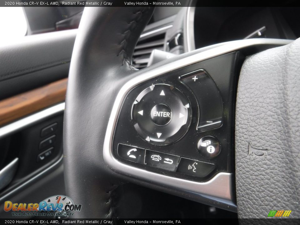 2020 Honda CR-V EX-L AWD Radiant Red Metallic / Gray Photo #29