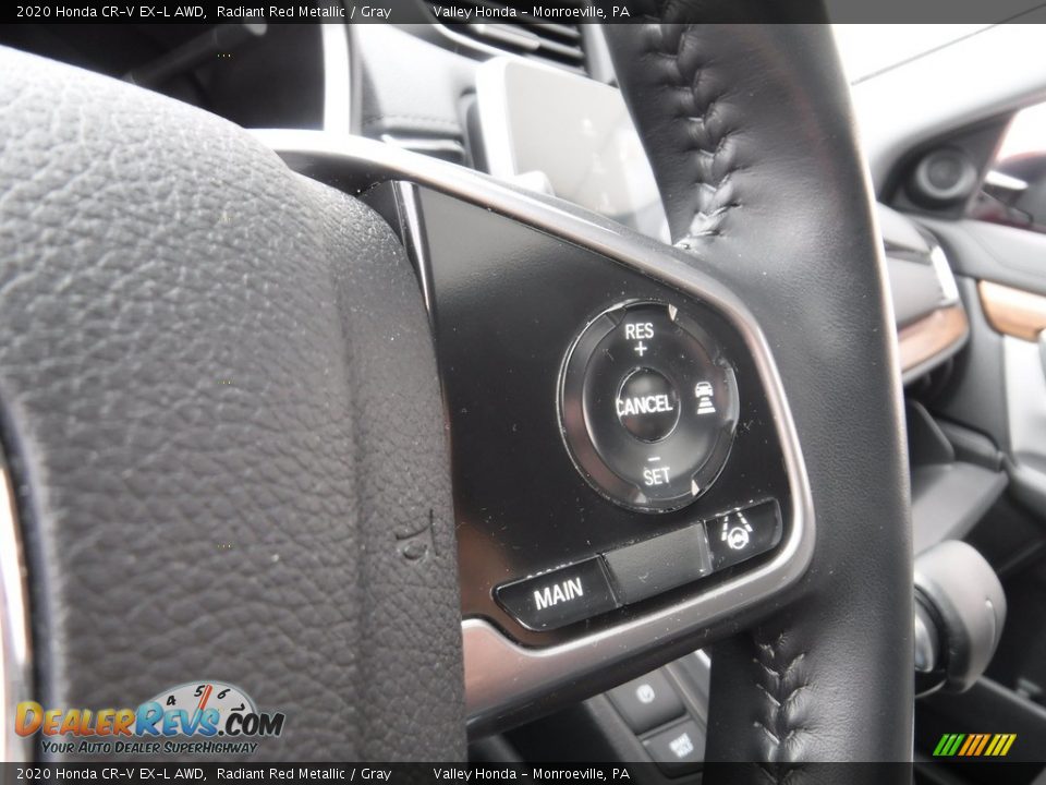 2020 Honda CR-V EX-L AWD Radiant Red Metallic / Gray Photo #30