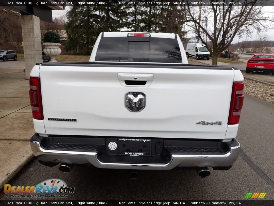 2021 Ram 1500 Big Horn Crew Cab 4x4 Bright White / Black Photo #7