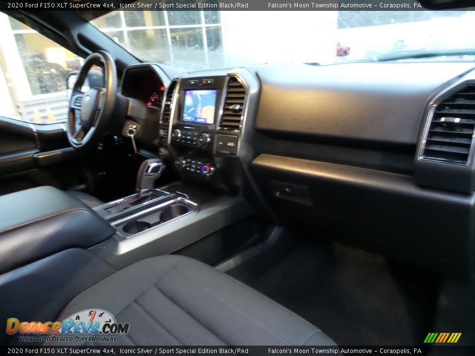 2020 Ford F150 XLT SuperCrew 4x4 Iconic Silver / Sport Special Edition Black/Red Photo #12