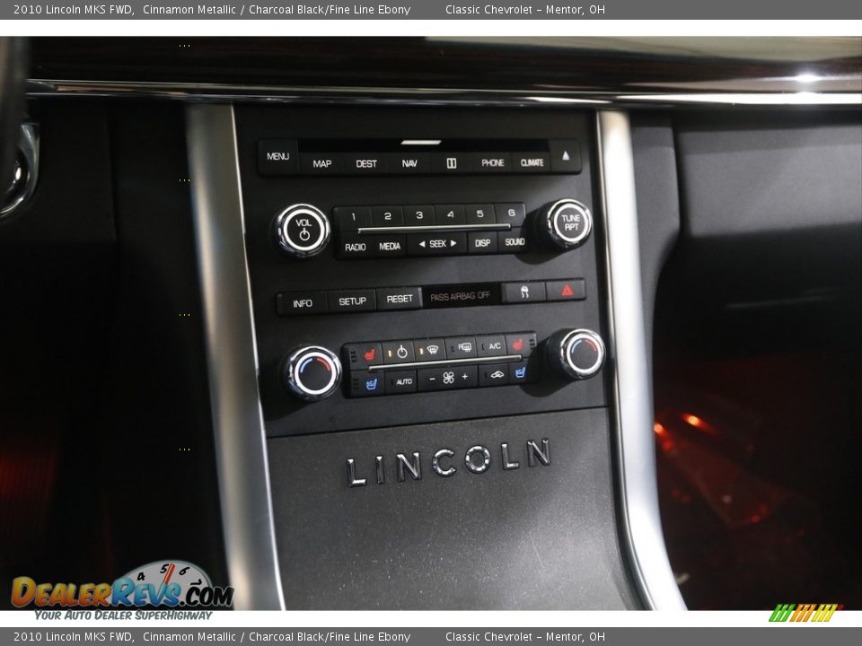 2010 Lincoln MKS FWD Cinnamon Metallic / Charcoal Black/Fine Line Ebony Photo #16