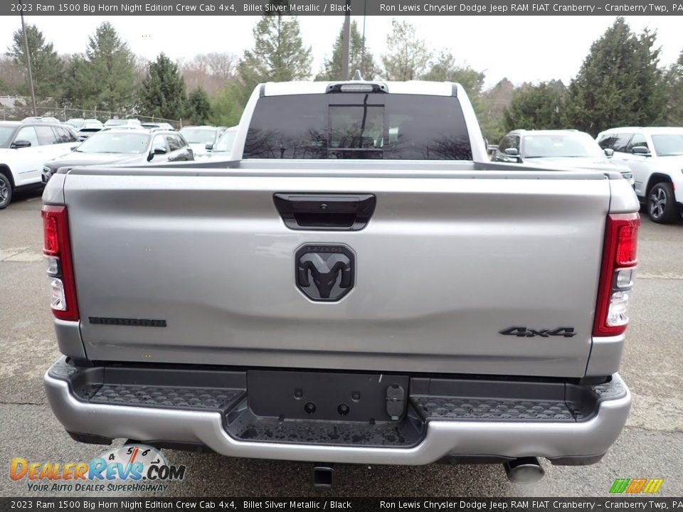 2023 Ram 1500 Big Horn Night Edition Crew Cab 4x4 Billet Silver Metallic / Black Photo #4