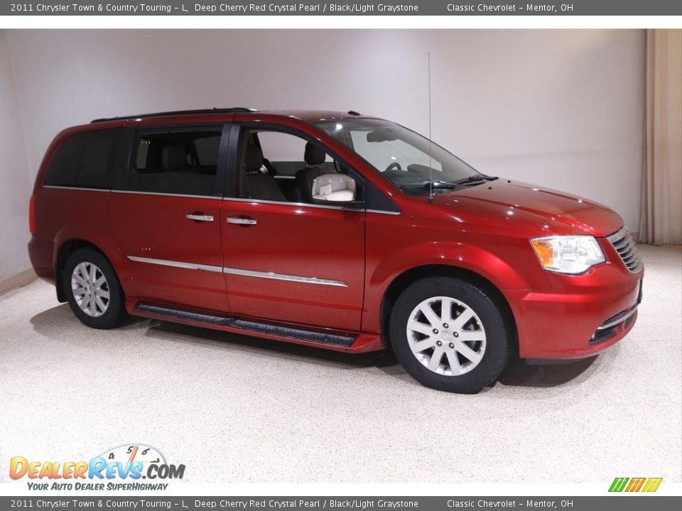 2011 Chrysler Town & Country Touring - L Deep Cherry Red Crystal Pearl / Black/Light Graystone Photo #1