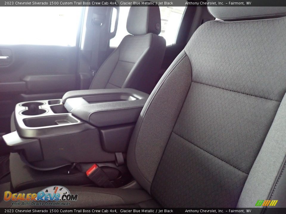 2023 Chevrolet Silverado 1500 Custom Trail Boss Crew Cab 4x4 Glacier Blue Metallic / Jet Black Photo #10