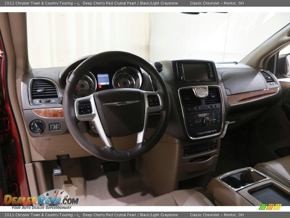 2011 Chrysler Town & Country Touring - L Deep Cherry Red Crystal Pearl / Black/Light Graystone Photo #6