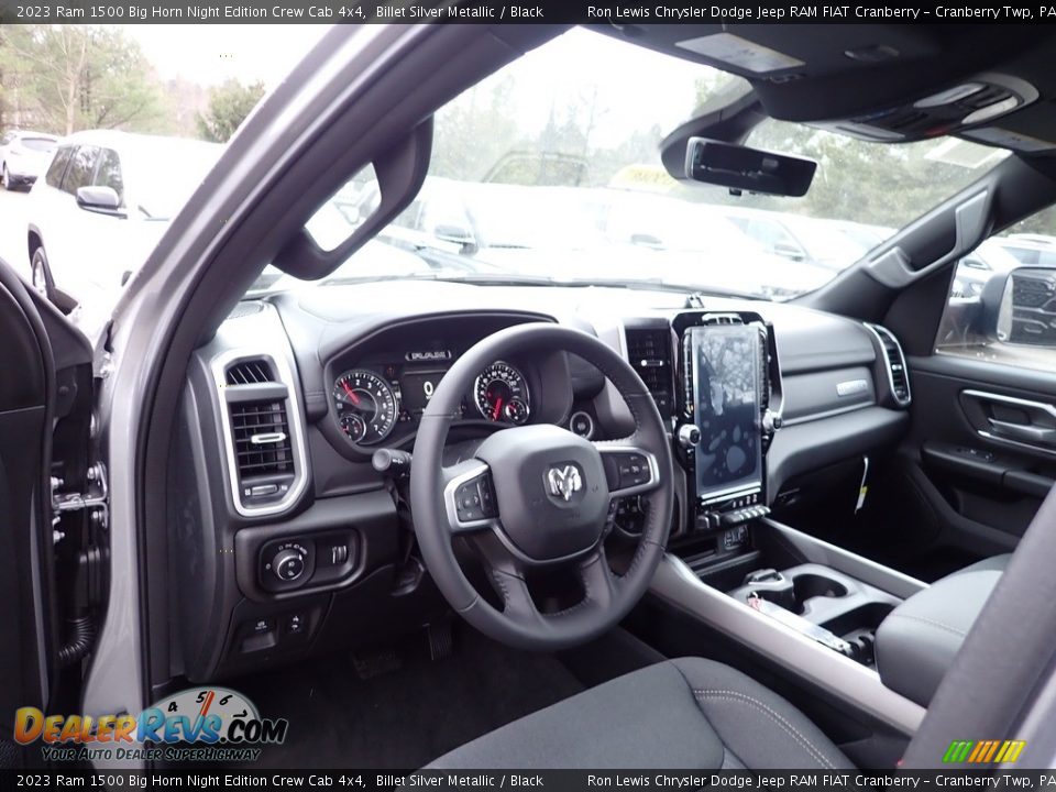 Front Seat of 2023 Ram 1500 Big Horn Night Edition Crew Cab 4x4 Photo #13
