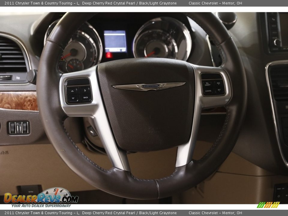 2011 Chrysler Town & Country Touring - L Deep Cherry Red Crystal Pearl / Black/Light Graystone Photo #7