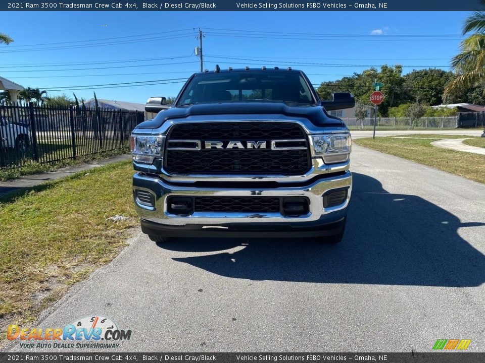 2021 Ram 3500 Tradesman Crew Cab 4x4 Black / Diesel Gray/Black Photo #3