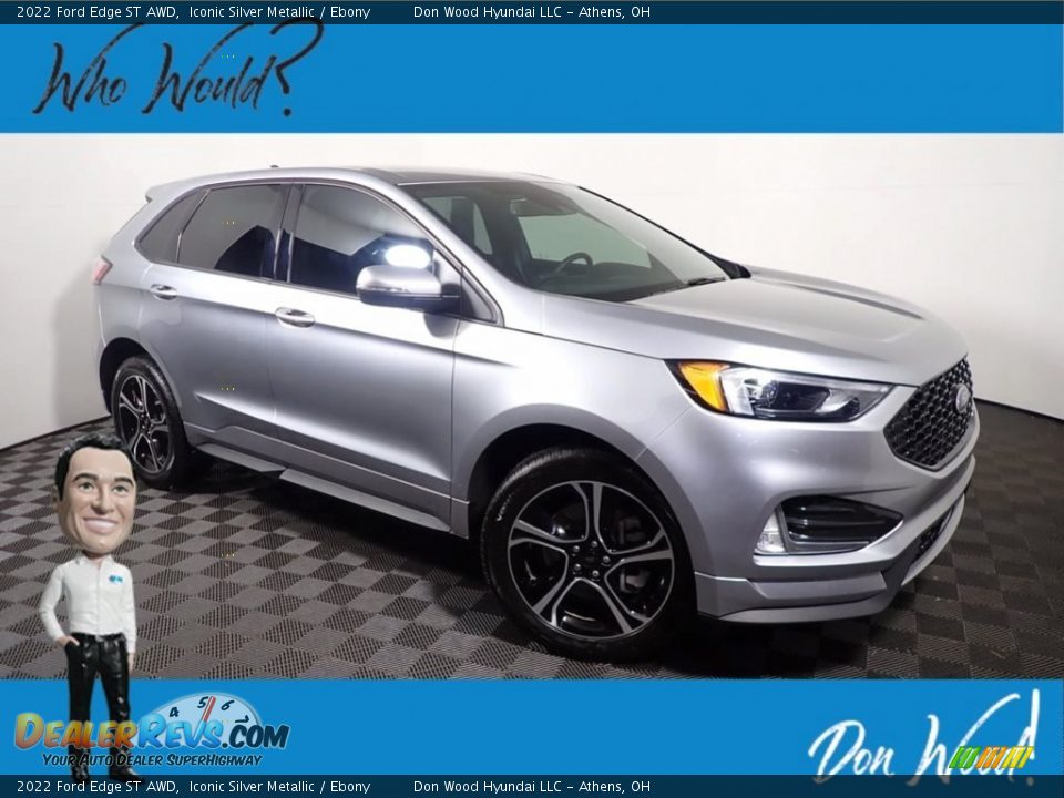 2022 Ford Edge ST AWD Iconic Silver Metallic / Ebony Photo #1