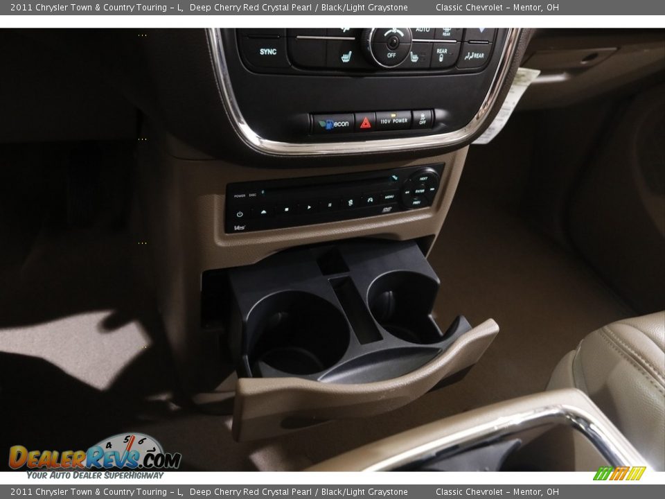 2011 Chrysler Town & Country Touring - L Deep Cherry Red Crystal Pearl / Black/Light Graystone Photo #15