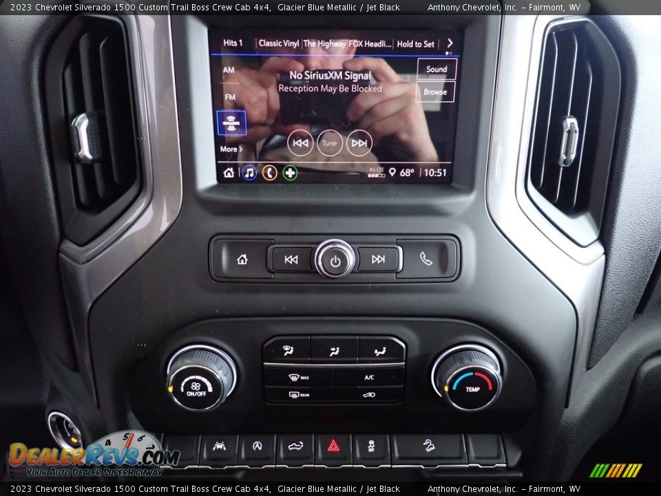 2023 Chevrolet Silverado 1500 Custom Trail Boss Crew Cab 4x4 Glacier Blue Metallic / Jet Black Photo #20