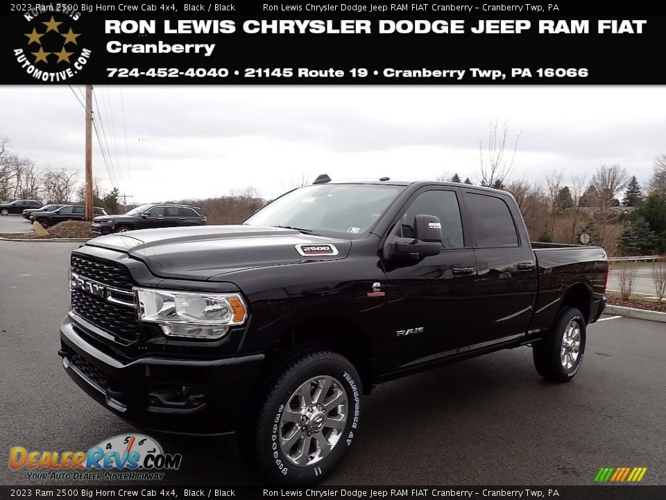 2023 Ram 2500 Big Horn Crew Cab 4x4 Black / Black Photo #1