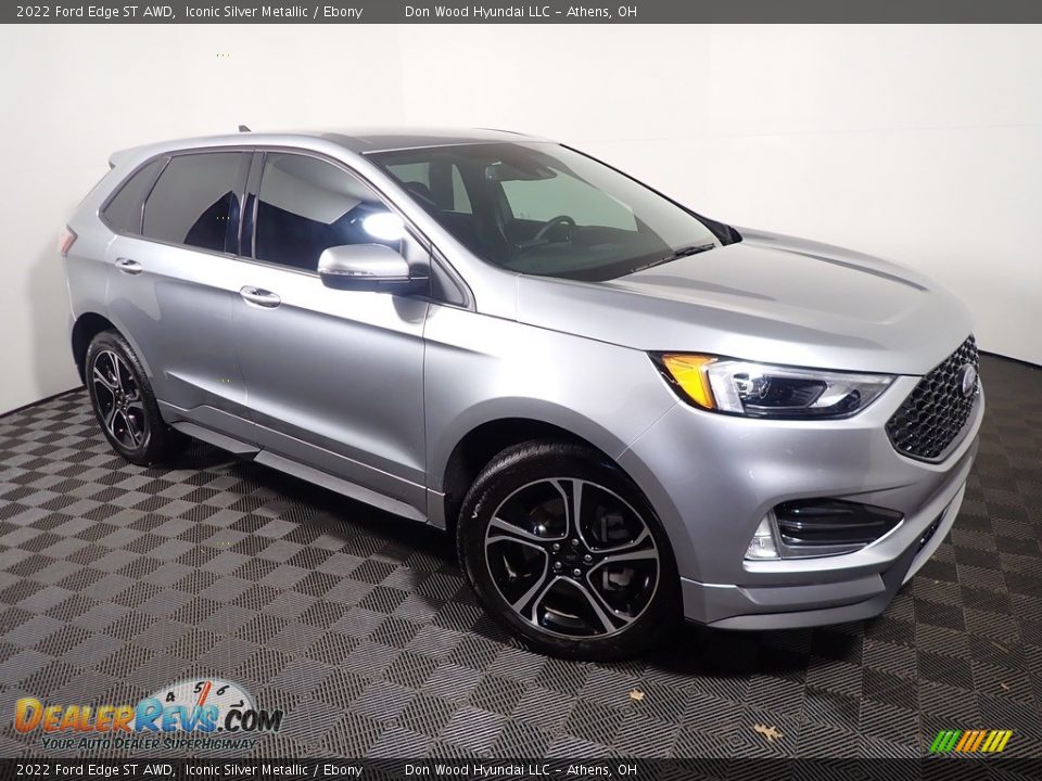 2022 Ford Edge ST AWD Iconic Silver Metallic / Ebony Photo #3