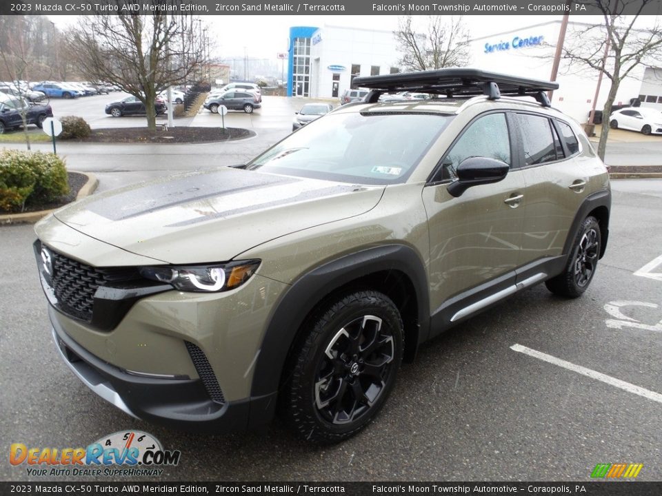 Front 3/4 View of 2023 Mazda CX-50 Turbo AWD Meridian Edition Photo #7