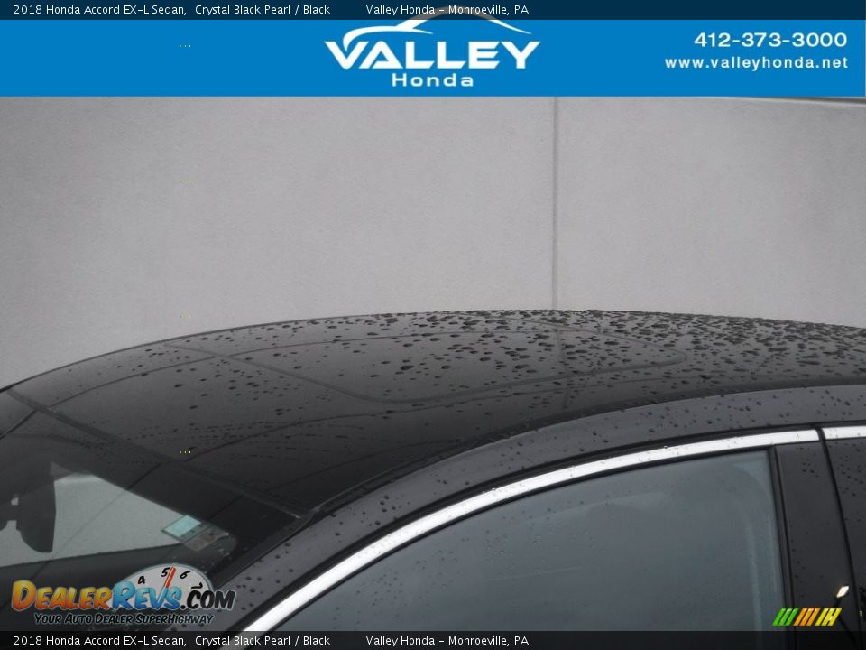 2018 Honda Accord EX-L Sedan Crystal Black Pearl / Black Photo #3