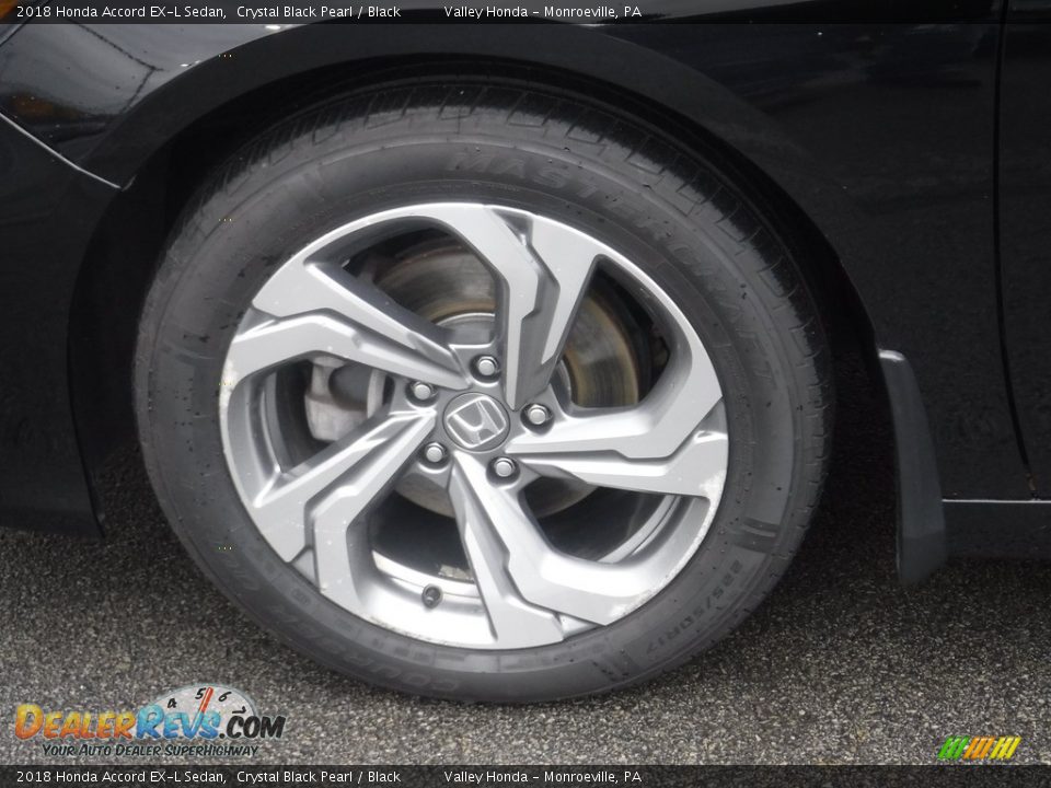 2018 Honda Accord EX-L Sedan Crystal Black Pearl / Black Photo #4