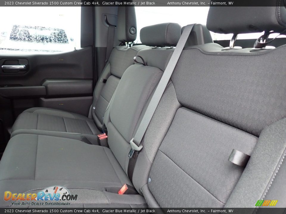 2023 Chevrolet Silverado 1500 Custom Crew Cab 4x4 Glacier Blue Metallic / Jet Black Photo #12