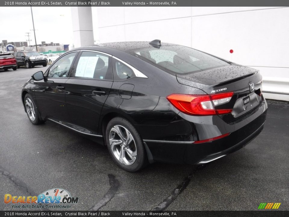 2018 Honda Accord EX-L Sedan Crystal Black Pearl / Black Photo #9