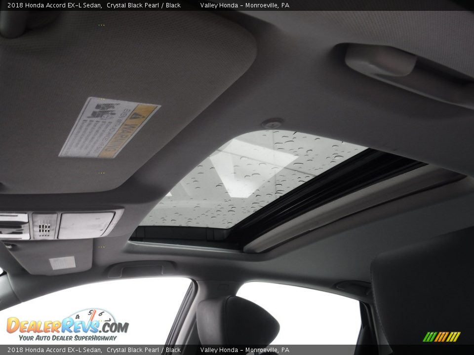 2018 Honda Accord EX-L Sedan Crystal Black Pearl / Black Photo #10
