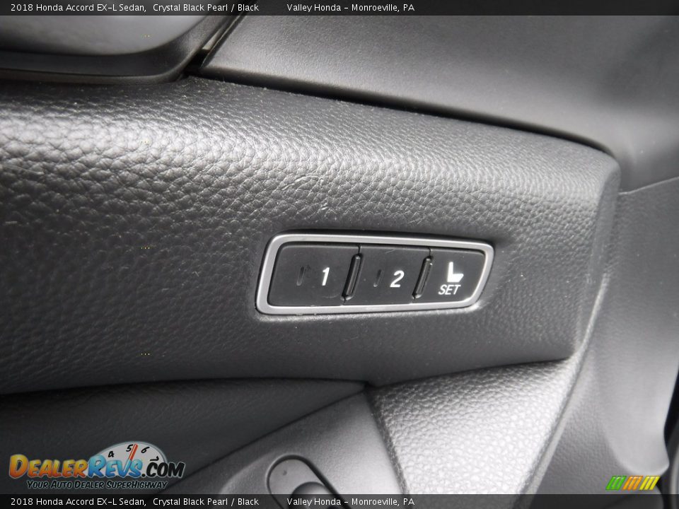 2018 Honda Accord EX-L Sedan Crystal Black Pearl / Black Photo #12