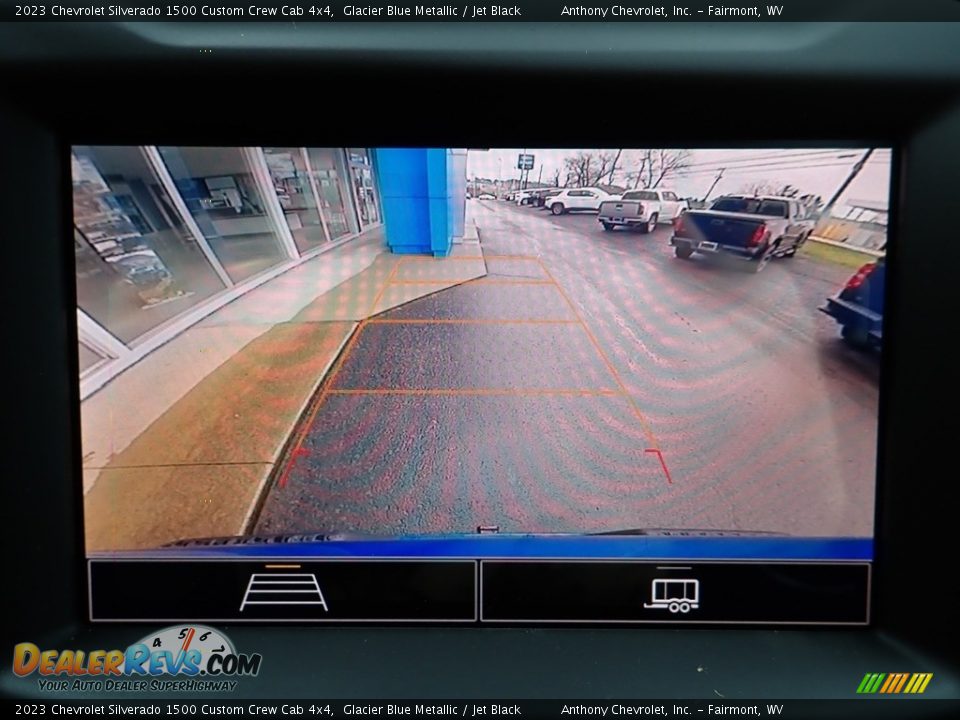 2023 Chevrolet Silverado 1500 Custom Crew Cab 4x4 Glacier Blue Metallic / Jet Black Photo #19