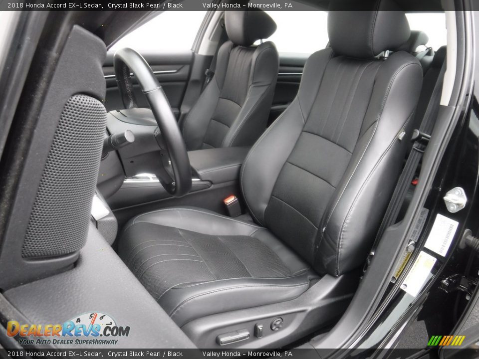 2018 Honda Accord EX-L Sedan Crystal Black Pearl / Black Photo #13