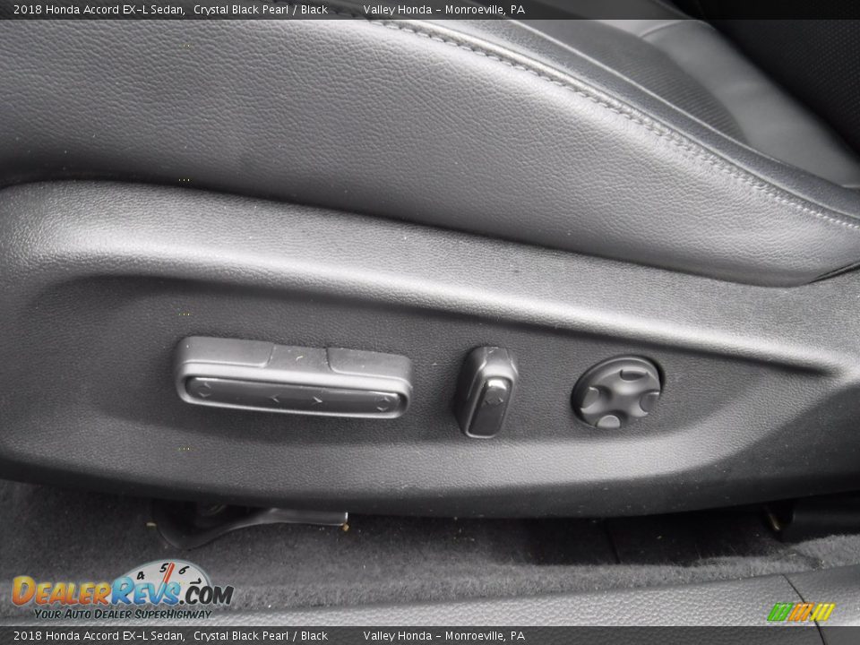 2018 Honda Accord EX-L Sedan Crystal Black Pearl / Black Photo #14