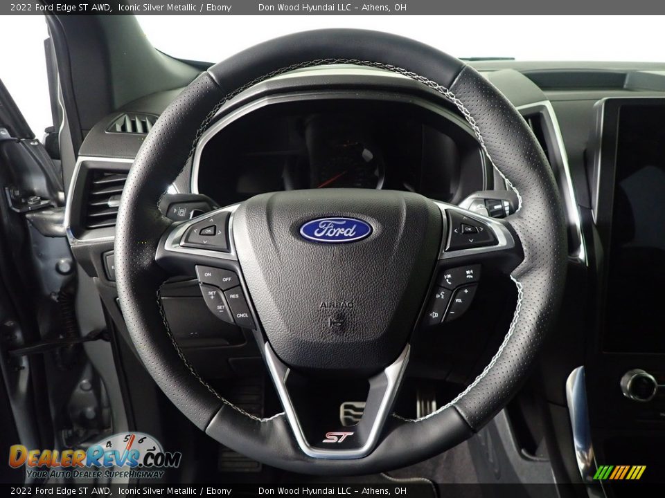 2022 Ford Edge ST AWD Iconic Silver Metallic / Ebony Photo #25
