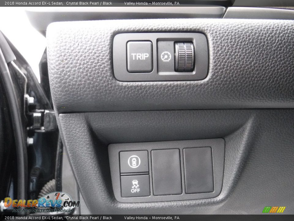 2018 Honda Accord EX-L Sedan Crystal Black Pearl / Black Photo #15