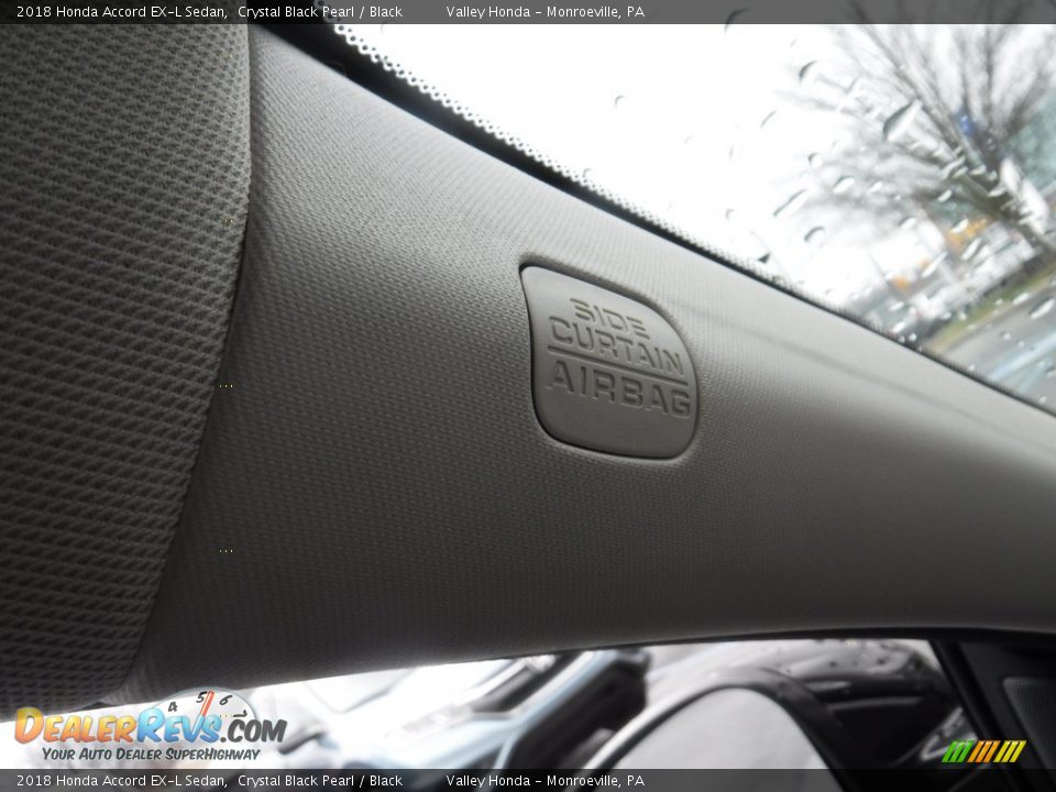 2018 Honda Accord EX-L Sedan Crystal Black Pearl / Black Photo #16