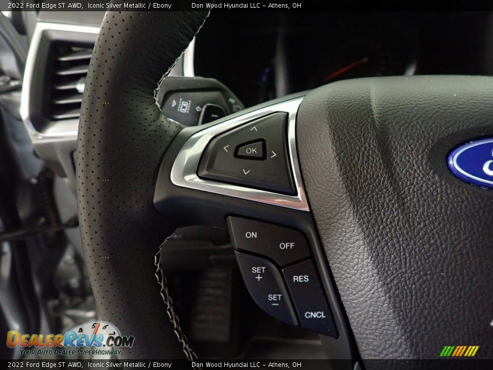 2022 Ford Edge ST AWD Iconic Silver Metallic / Ebony Photo #27
