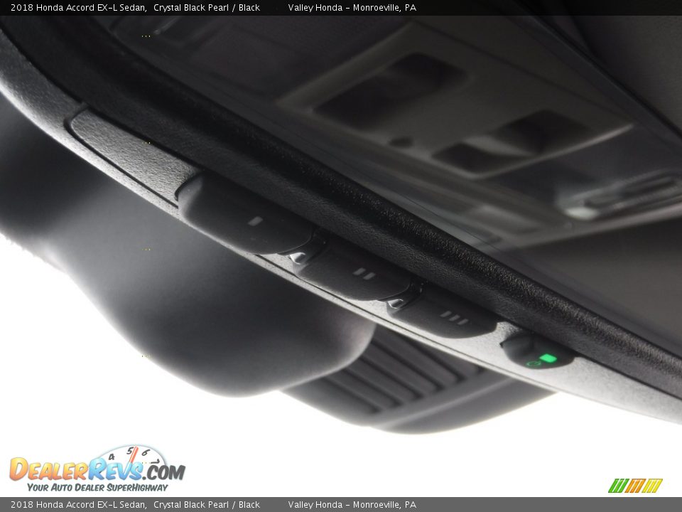 2018 Honda Accord EX-L Sedan Crystal Black Pearl / Black Photo #17