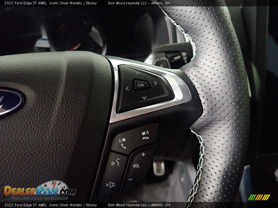2022 Ford Edge ST AWD Iconic Silver Metallic / Ebony Photo #28