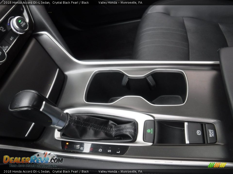 2018 Honda Accord EX-L Sedan Crystal Black Pearl / Black Photo #18