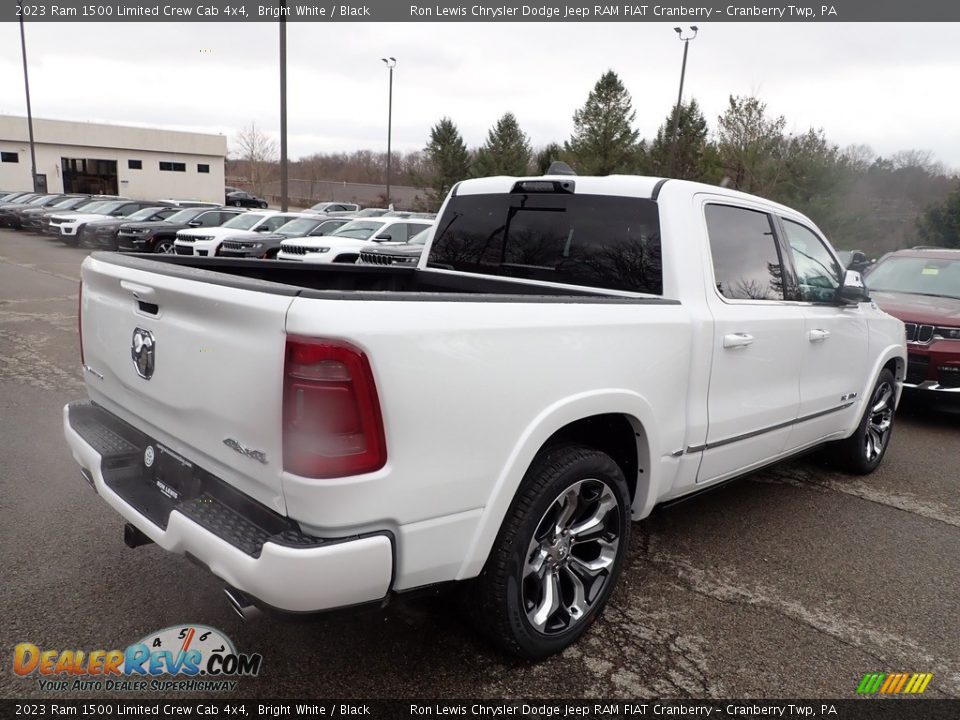 2023 Ram 1500 Limited Crew Cab 4x4 Bright White / Black Photo #5