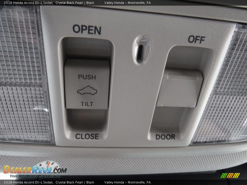 2018 Honda Accord EX-L Sedan Crystal Black Pearl / Black Photo #19